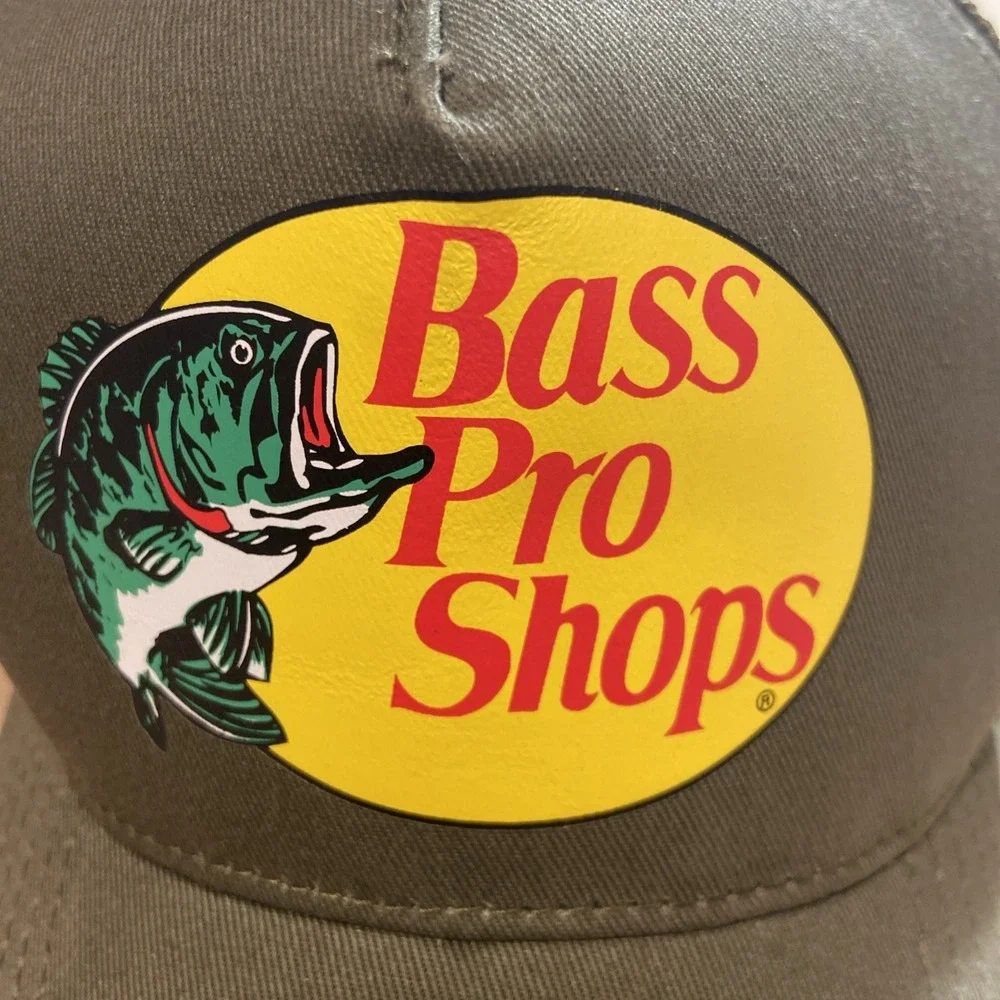 Bass Pro Shops Mesh Hat Cap Adjustable Snapback Trucker Fishing Baseball Outdoor